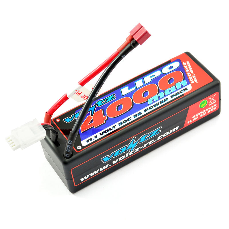 VOLTZ 4000mah 3S 11.1V 50C HARDCASE LIPO STICK PACK BATTERY