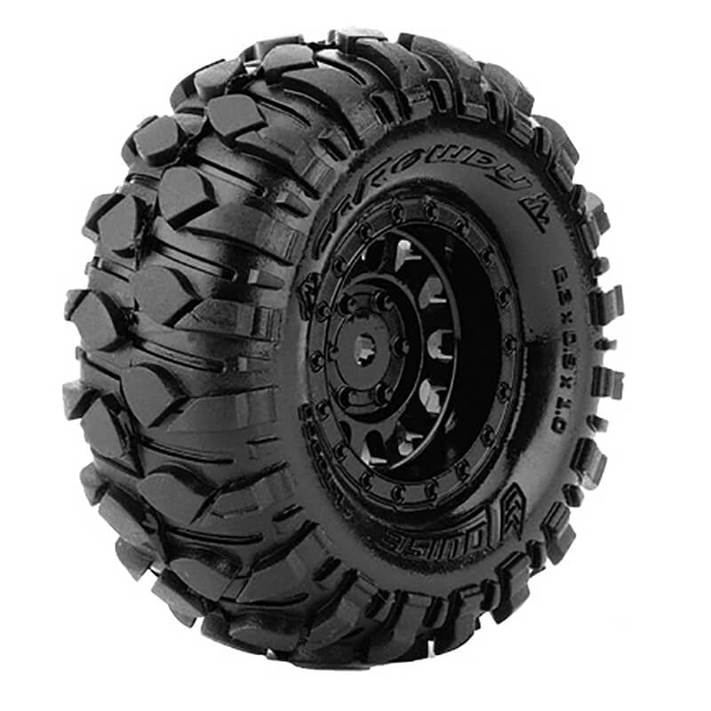 LOUISE RC CR ROWDY 1/18,1/24 FR/RR 1.0&quot; CRAWLER TYRE/WHEELS