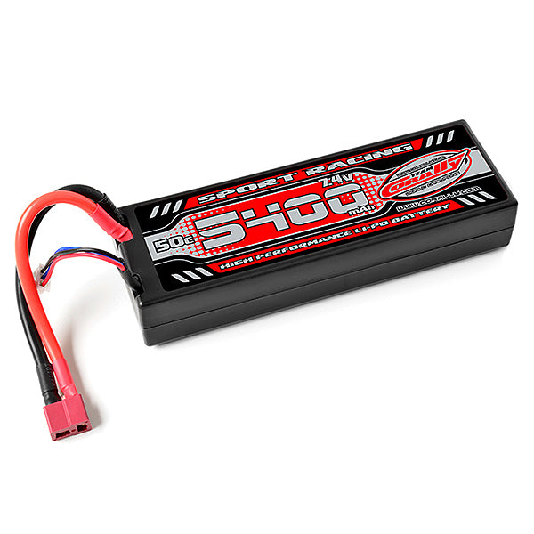 CORALLY SPORT RACING 50C LIPO BATTERY 5400MAH 7.4V T-PLUG 2S