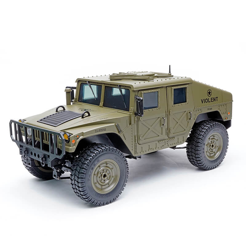 E-Zee RC 1/16 4WD RC Hummer Military Truck - Green
