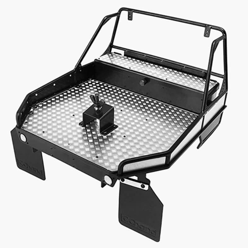 RC4WD REAR TUBE BED FOR TRAIL FINDER 2 W/MUD FLAPS (BLACK)1+ VVV-C0253