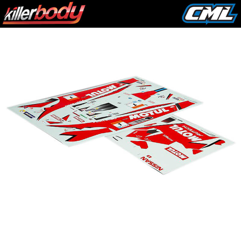 KILLERBODY NISSAN MOTUL AUTECH GT-R DECAL SHEET