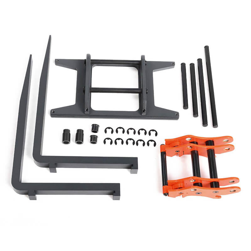 RC4WD QUICK CONNECT PALLET FORK ATTACHMENT FOR 1/14 SCALE EARTH MOVER 870K HYDRAULIC WHEEL LOADER VVV-S0248