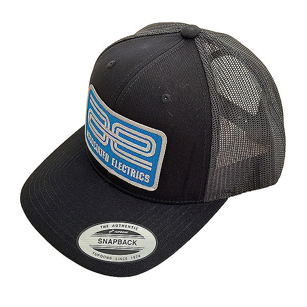 TEAM ASSOCIATED AE LOGO BLACK TRUCKER HAT/CAP CURVED BILL