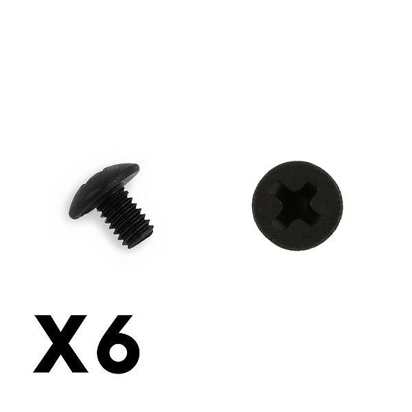 FTX PHILIPS/CROSS HEAD HEX SCREW 6PCS M4*6