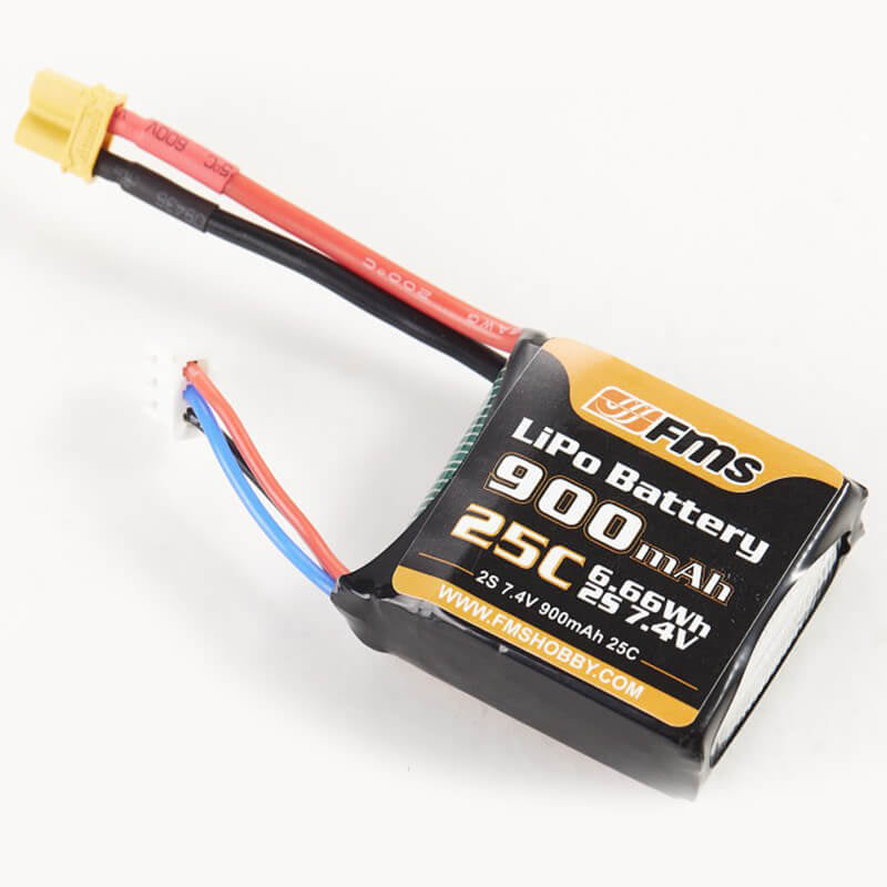 FMS LIPO BATTERY 7.4V 900MAH 25C XT30