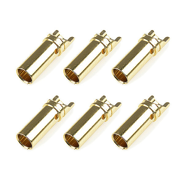 CORALLY BULLIT CONNECTOR 3.5MM FEMALE GOLD PLATED ULTRA LOW RESISTANCE 6PCS