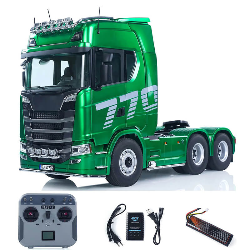 Huina Scania K770S-100 6X6 Rc Haulage Truck Rtr - Green CY770S-G - RC Construction Vehicles