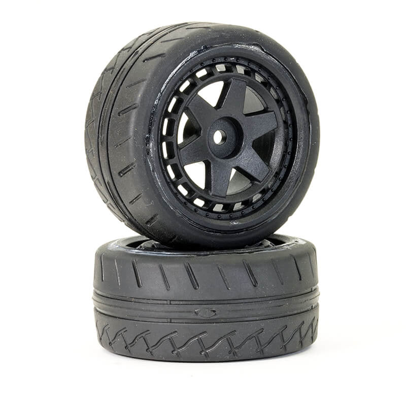 FTX STINGER REAR 32MM RUBBER WHEEL/TYRES (PR)