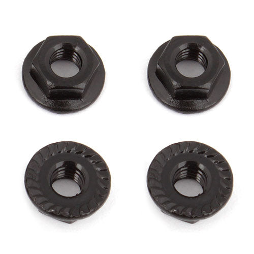 ASSOCIATED M4 SERRATED NUTS