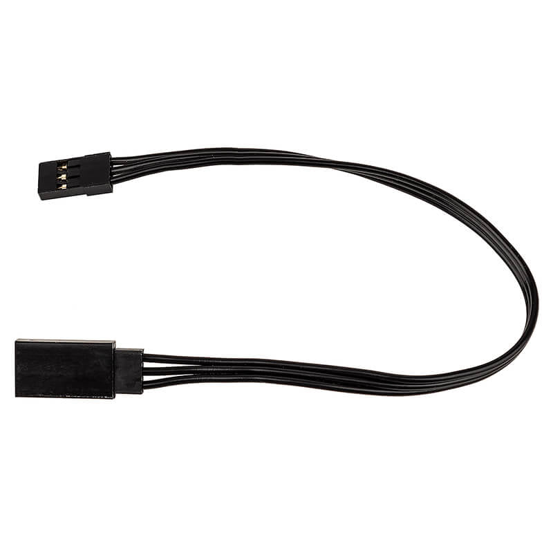 REEDY 175mm SERVO EXTENSION WIRE BLACK (6.89IN)