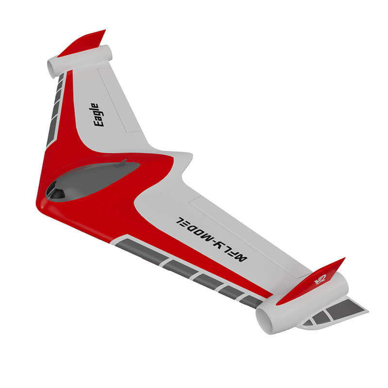 XFLY EAGLE 40mm EDF FLYING WING WITHOUT TX/RX/BATTERY/GYRO - RED