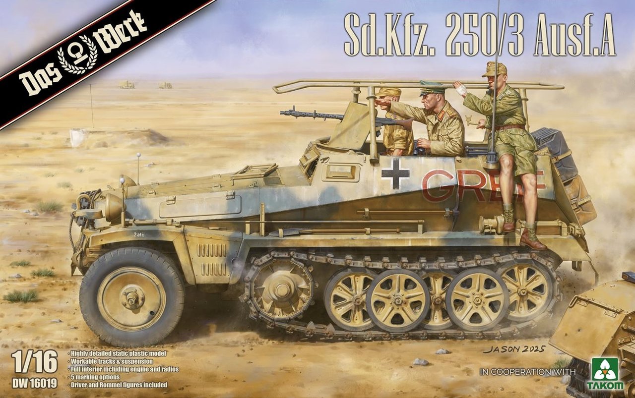 Das Werk Sd.Kfz.250/3 Ausf.A German Half-track DW16019 - Military Vehicle Kits