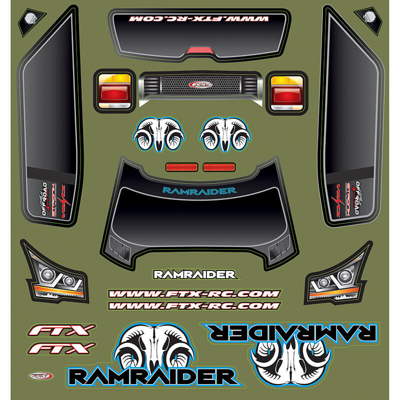 FTX Ramraider Decal Sheet FTX10236