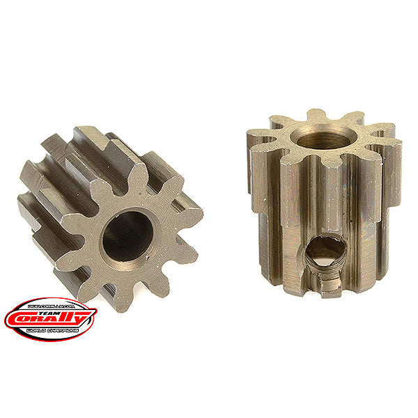 CORALLY 32 DP PINION SHORT HARDENED STEEL 10 TEETH SHAFT DIA. 3.17mm