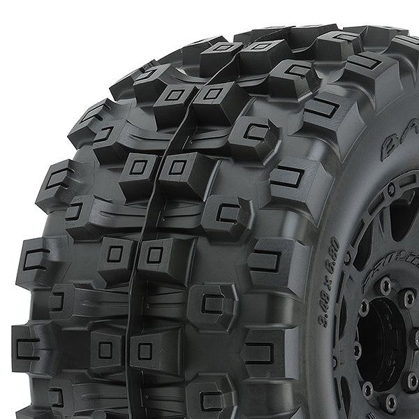 PROLINE BADLANDS MX38 HP 3.8" TYRE+RAID BLACK 8x32 HEX 17MM