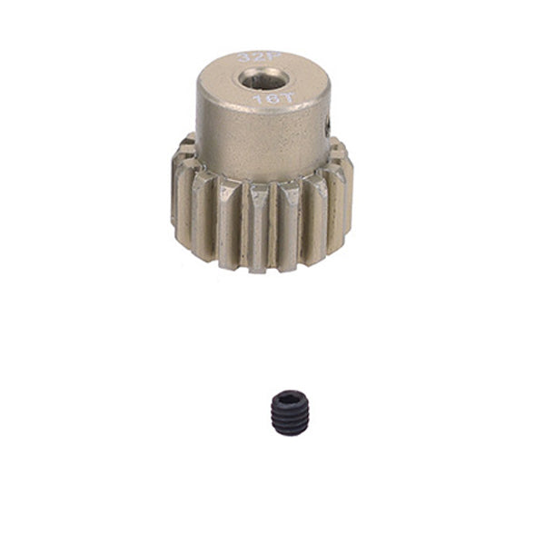 FASTRAX 32DP 18T ALUMINIUM 7075 PINION GEAR (3.2mm SHAFT)