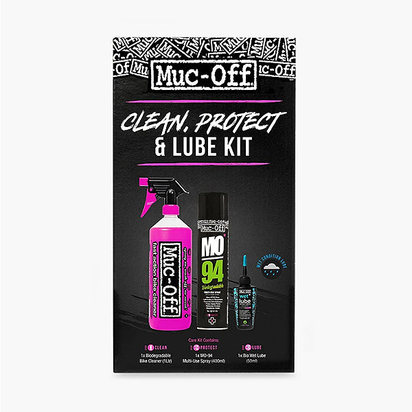 MUC-OFF MO94 LUBRICANT, NANO BIKE CLEANER, BIO WET LUBE KIT