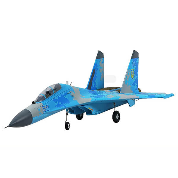 XFLY TWIN 50MM SU-27 EDF 750MM JET w/o TX/RX/BATT - BLUE CAMO