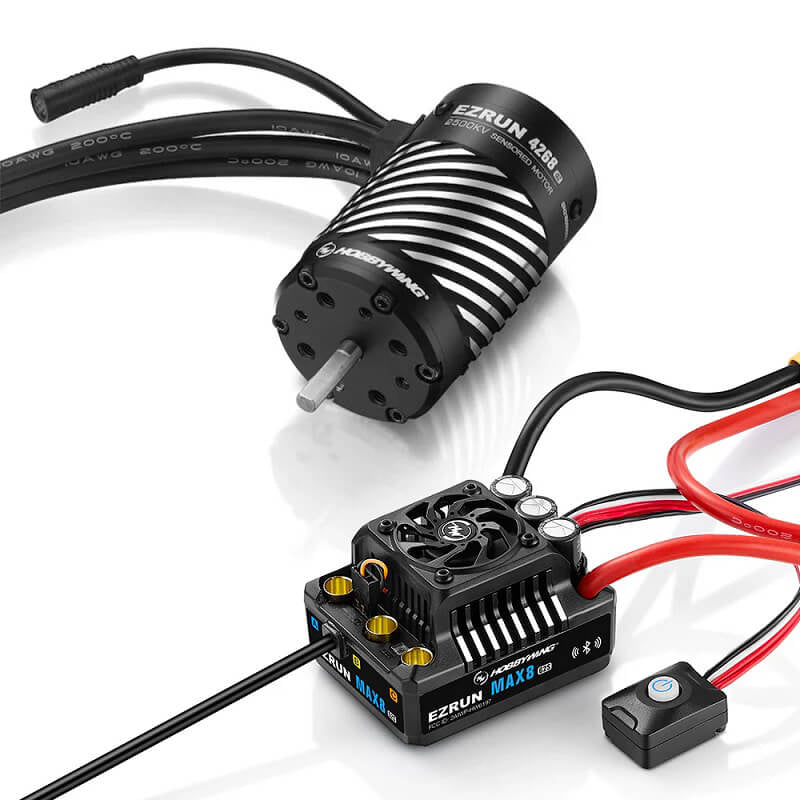Hobbywing Hobbywing Combo Ezrun Max8 G2S Esc 4268Sd-2500Kv G2R Motor HW38010606 - RC Electronics