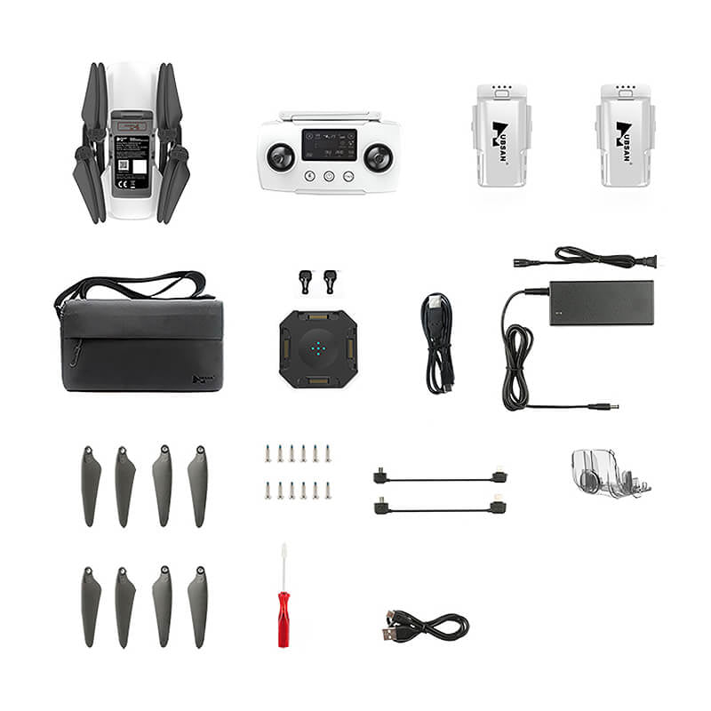 HUBSAN ACE2+ DRONE, TWO BATTERIES H717K