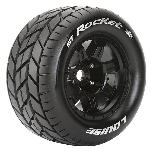 LOUISE RC ST-ROCKET 1/8 SPORT 0&quot; OFFSET HEX 17MM BLACK