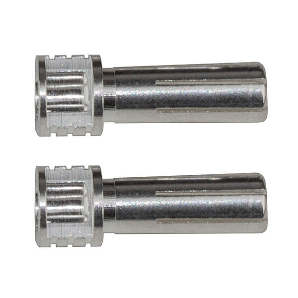 REEDY GRIP BULLET CONNECTORS SILVER 5mm x 14mm (2)