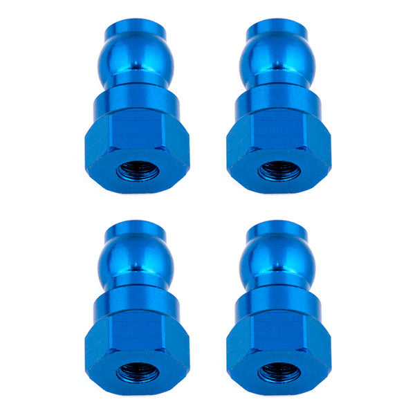 TEAM ASSOCIATED SHOCK BUSHINGS 12MM BLUE ALUMINUM (4)