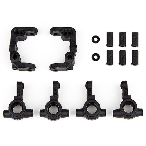 TEAM ASSOCIATED RC10B6.4 -1MM SCRUB CASTER AND STEERING BLOCKS