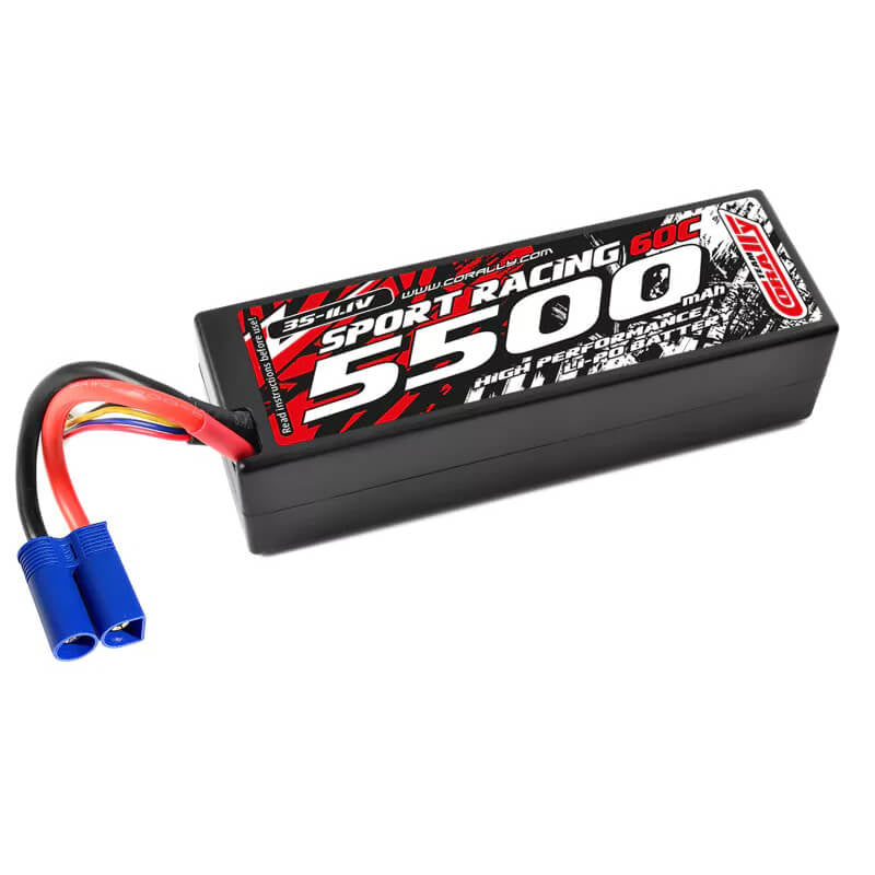 CORALLY POWER RACING 60C LIPO BATTERY 5500MAH 11.1V EC5 3S