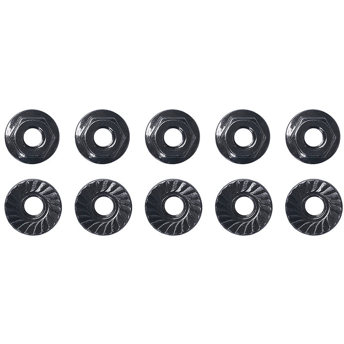 TEAM ASSOCIATED M4 LOW PROFILE SERRATED STEEL WHEEL NUTS (10pcs)