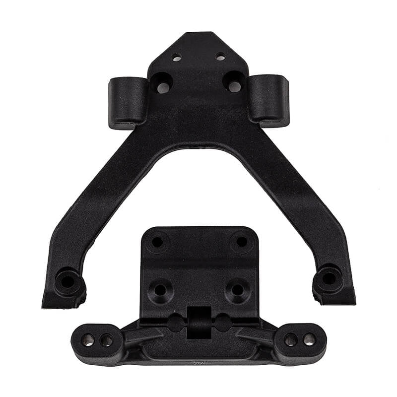 TEAM ASSOCIATED RC10B6.4/T6.4 FR TOP PLATE &amp; MOUNT ANGLED