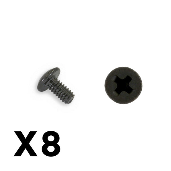 FTX OUTBACK MINI 3.0 BUTTON HEAD METRIC HEX SCREW 2X4 (8PC)