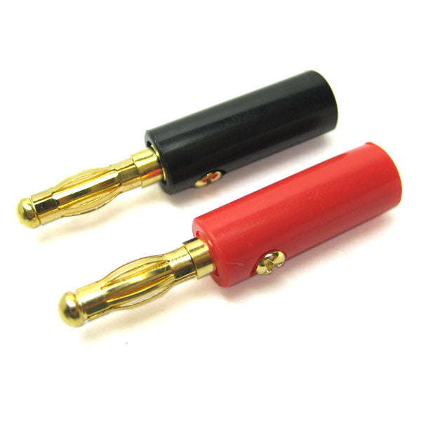 Etronix 4.0mm Gold Connector, Red &amp; Black Banana Plugs