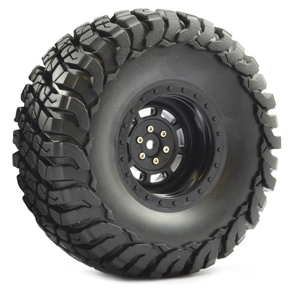 FASTRAX 1:10 CRAWLER GRANITE 2.2 SCALE WHEEL &amp;#248;140MM TYRE (BLACK)(2)