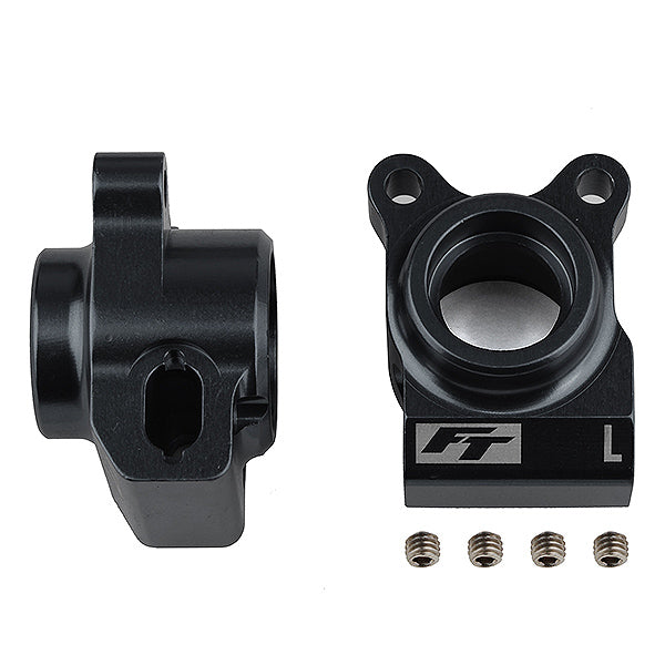 TEAM ASSOCIATED FT B6.2/B6.3 REAR HUBS BLACK ALUMINIUM