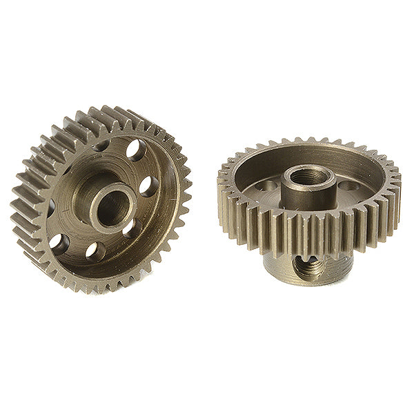 CORALLY 64 DP PINION SHORT HARDENED STEEL 38 TEETH SHAFT DIA. 3.17MM