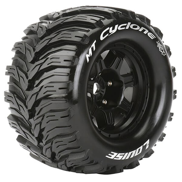 LOUISE RC MT-CYCLONE 1/8 SPORT 0&quot; OFFSET HEX 17MM BLACK