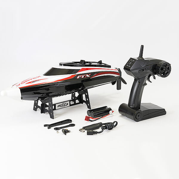 FTX BLACK VORTEX HIGH SPEED R/C RACE BOAT 44CM