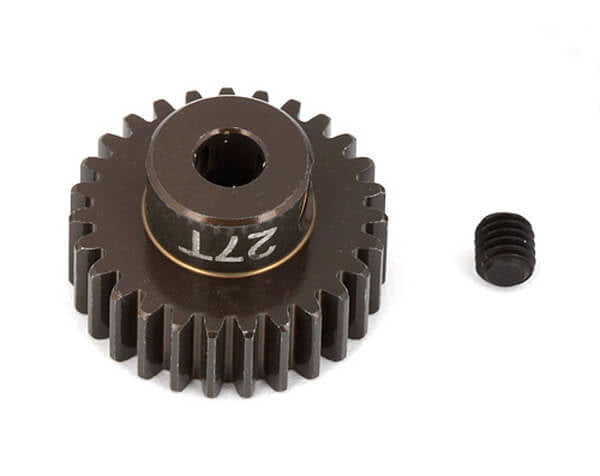 ASSOCIATED FACTORY TEAM ALUM. PINION GEAR 27T 48DP 1/8"SHAFT