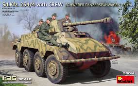 Miniart 1:35 - Sd.Kfz.234/4 Panzerspahwagen
(7.5cm) & Crew