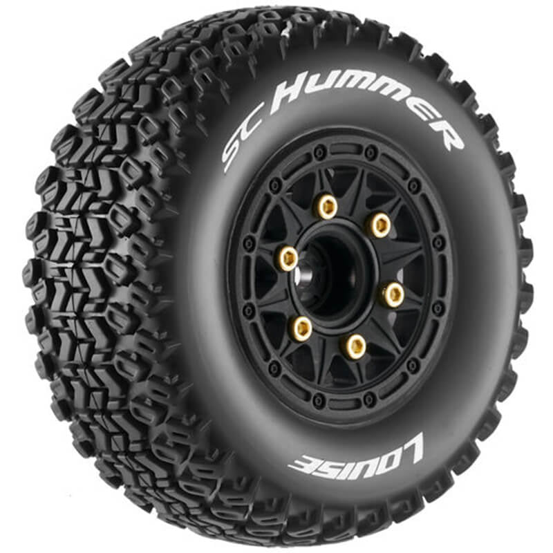 Louise RC SC-Hummer 1/10 Soft 12,14,17mm Hex FR Black