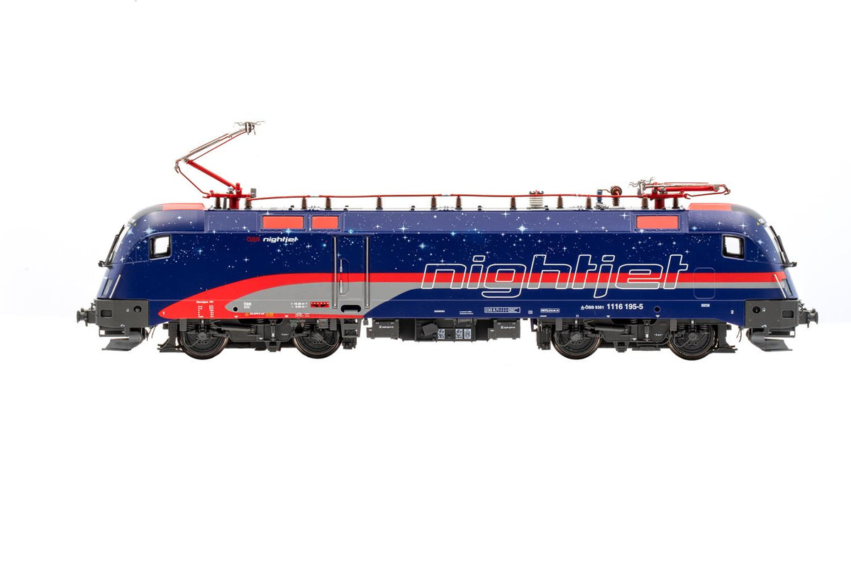 Jagerndorfer OBB Nightjet Rh1116 195-5 Electric Loco VI (DCC-Sound) JC28202