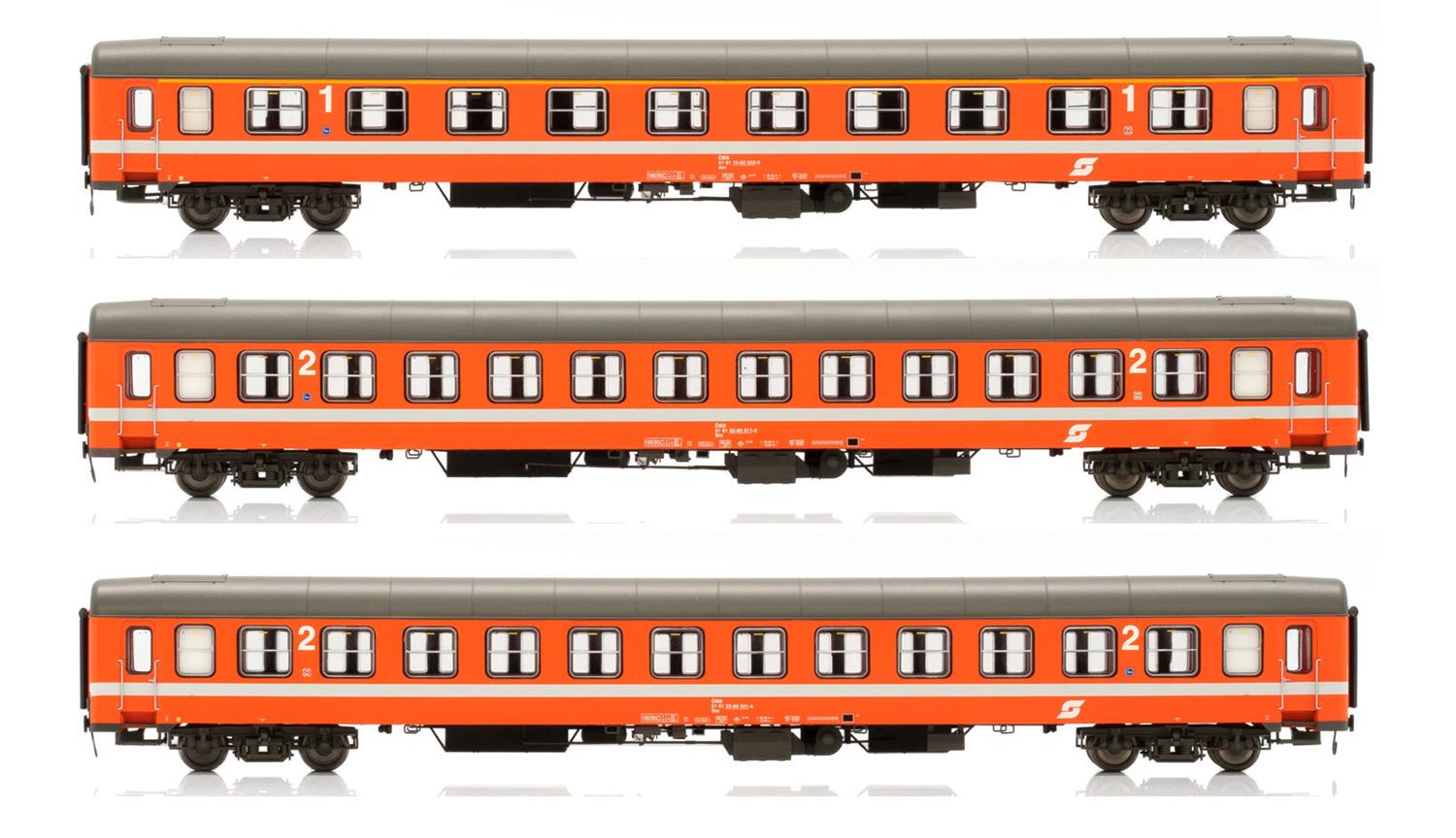 Jagerndorfer OBB UIC-X Coach Set (3) IV JC90501