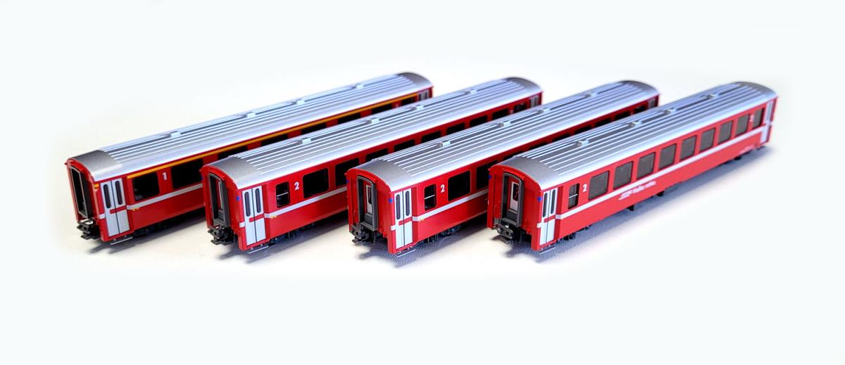 Kato (Europe) RhB EW1 Red 4 Coach Set (4) K10-1413