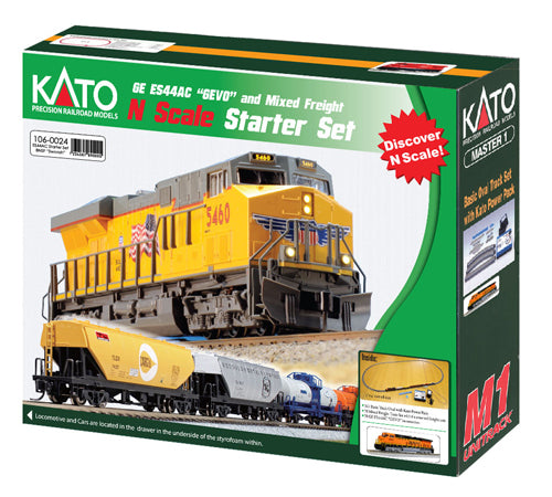 Kato (USA) BNSF Swoosh GE ESS44AC Freight Starter Set K106-0024