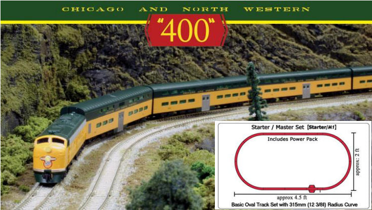 Kato (USA) Chicago &amp; North Western &#39;400&#39; Starter Set K106-0046