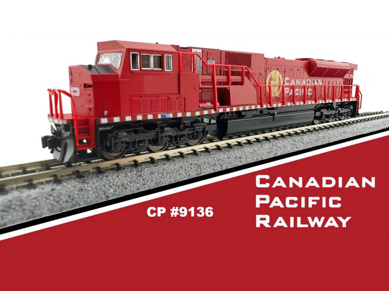 Kato (USA) EMD SG90/43MAC Canadian Pacific 9136 (DCC-Sound) K176-5626-S