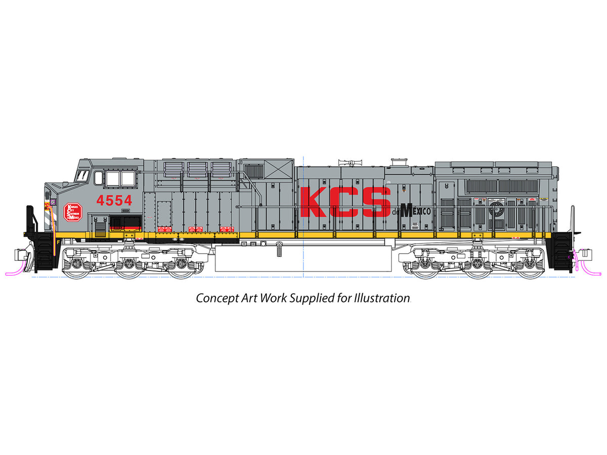 Kato (USA) EMD AC4400CW KCS de Mexico 4554 K176-7045