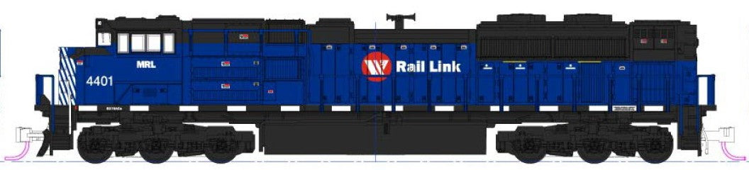 Kato (USA) EMD SD70ACe Montana Rail Link 4401 (DCC-Sound) K176-8531-S
